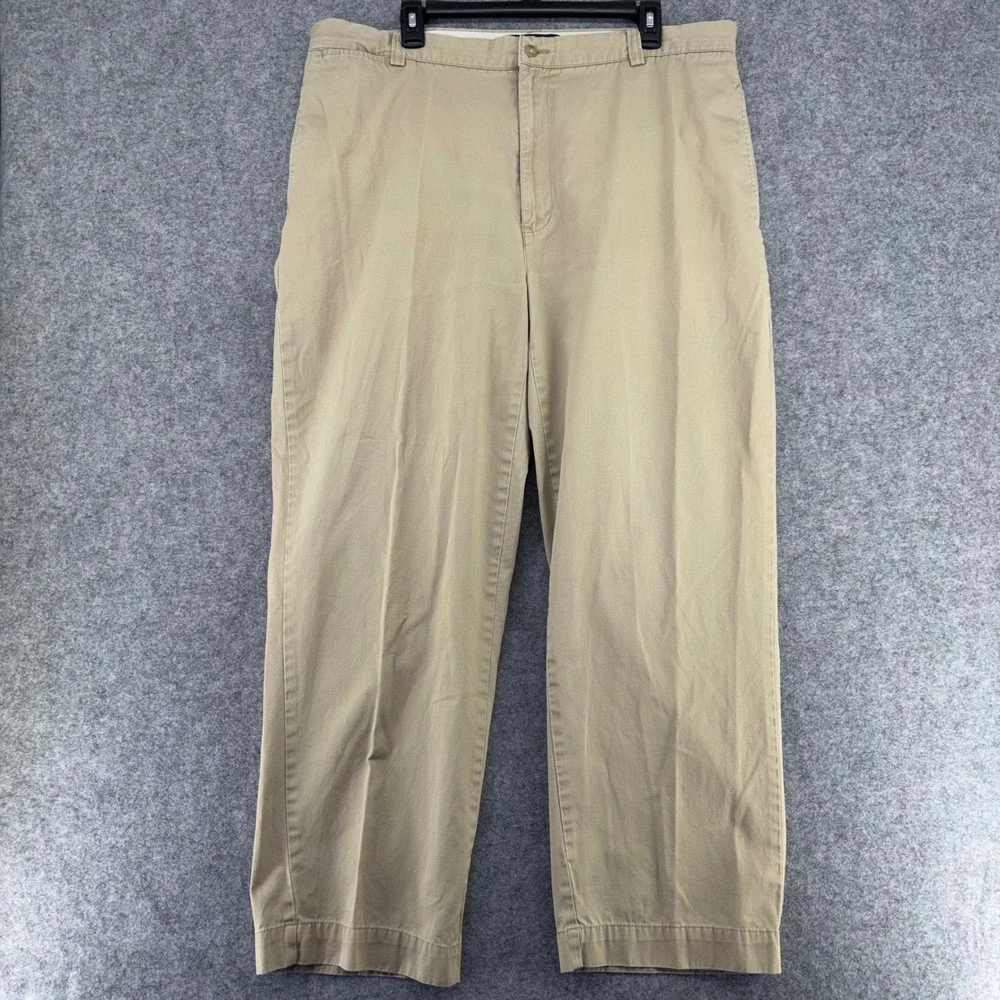 Polo Ralph Lauren Philip Pant Mens 40x30 Tan Khaki Cotton Straight Leg Chinos